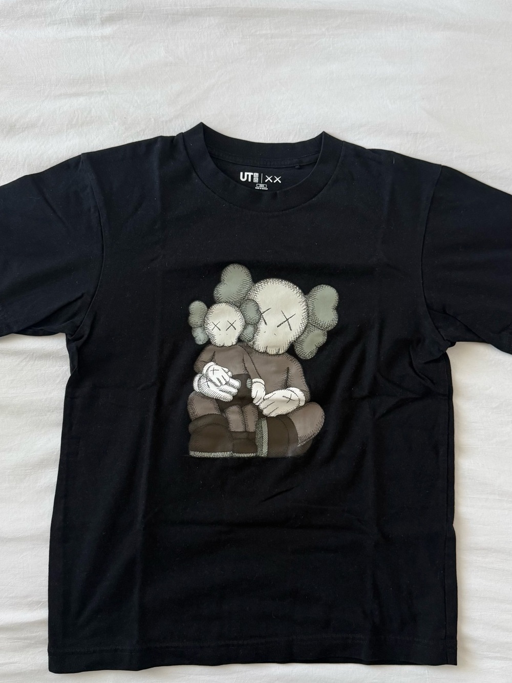 Uniqlo x KAWS Black Tee with Gray Companion Print